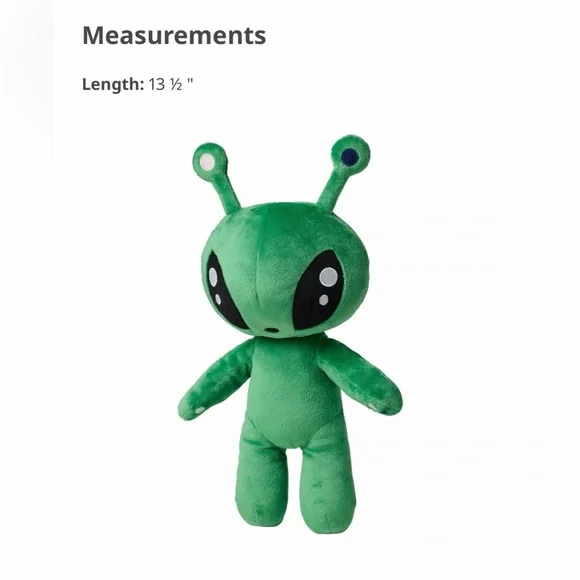 NWT IKEA Green Alien Plush 13.5” Aftonsparv - Picture 4 of 6